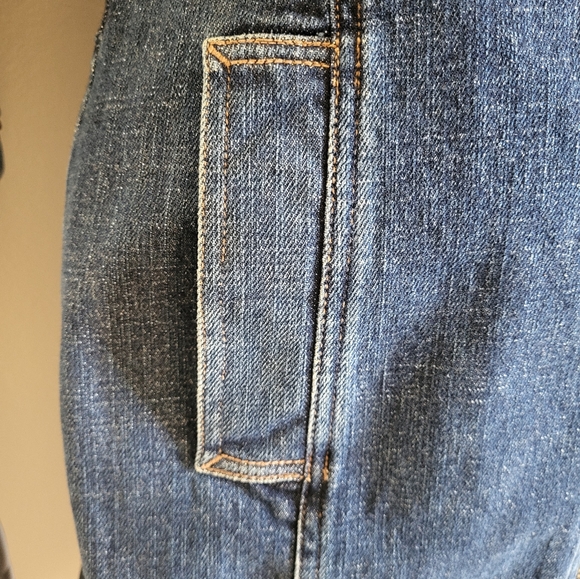 382. Ralph Lauren Long Denim Jean Coat - Size 6 - Picture 8 of 9